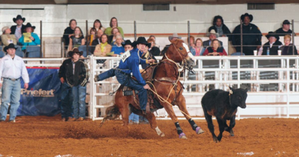 Shane Hanchey and Reata compete at the FWSSR
