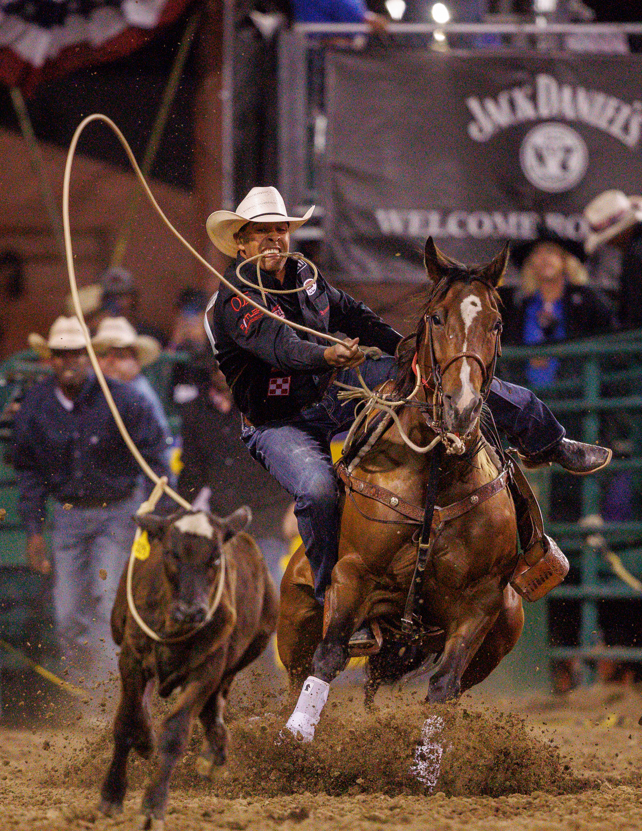 Shad Mayfield tie-down roping Reno Rodeo