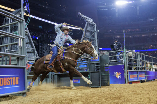 Riley Webb won night 2 of Super Series 2 with the fastest time of RodeoHouston so far—a 7.7-second run.