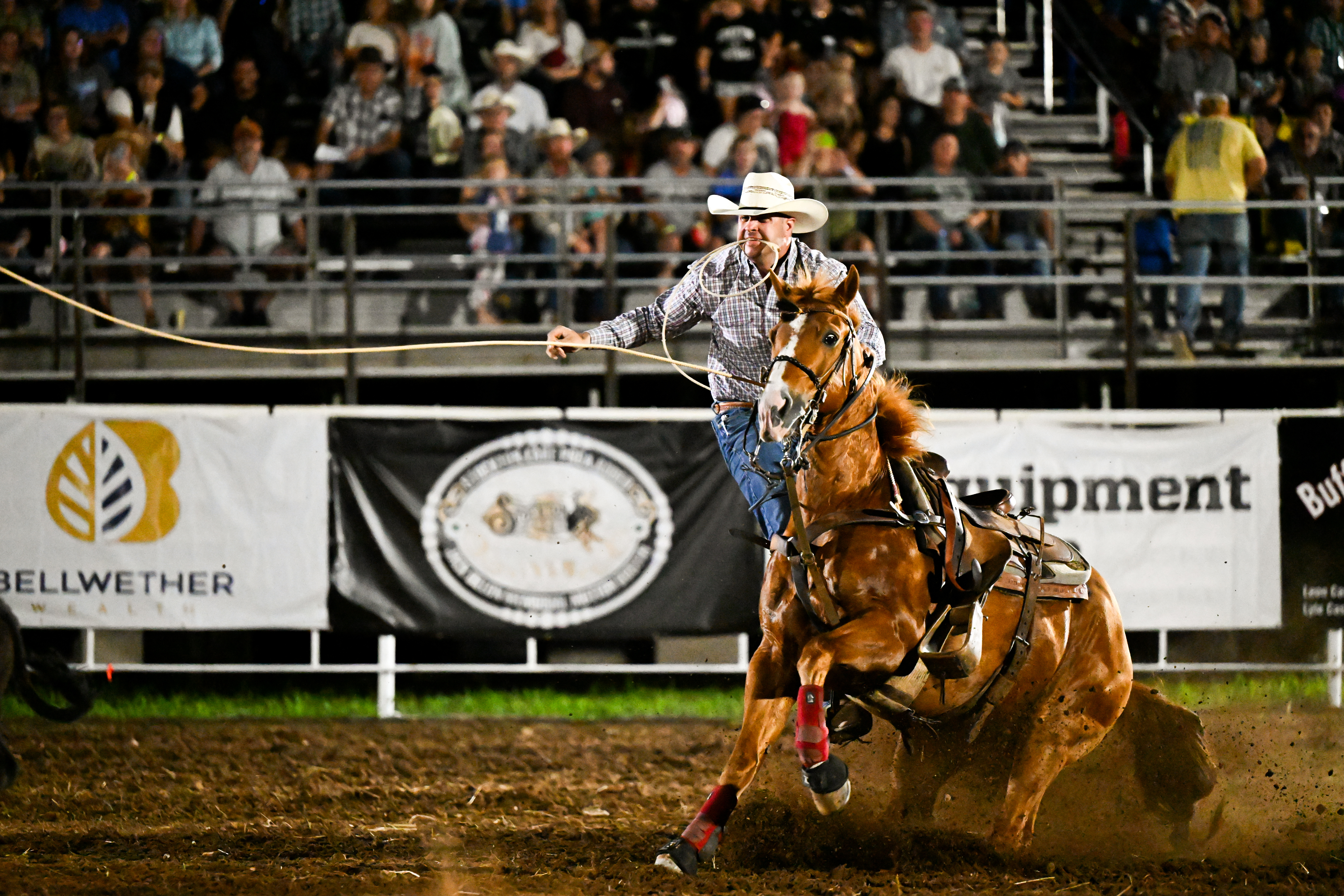 Cory Dummit at the Stockton Lake PRCA Rodeo.
