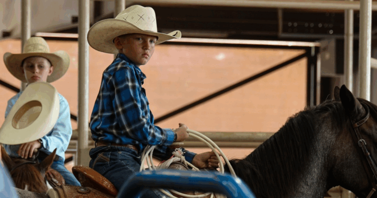 Hunter King at the Cade Swor Roping.