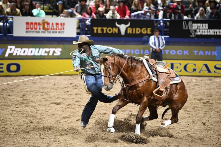 John Douch and Bo in Round 1 of the 2025 NFR.