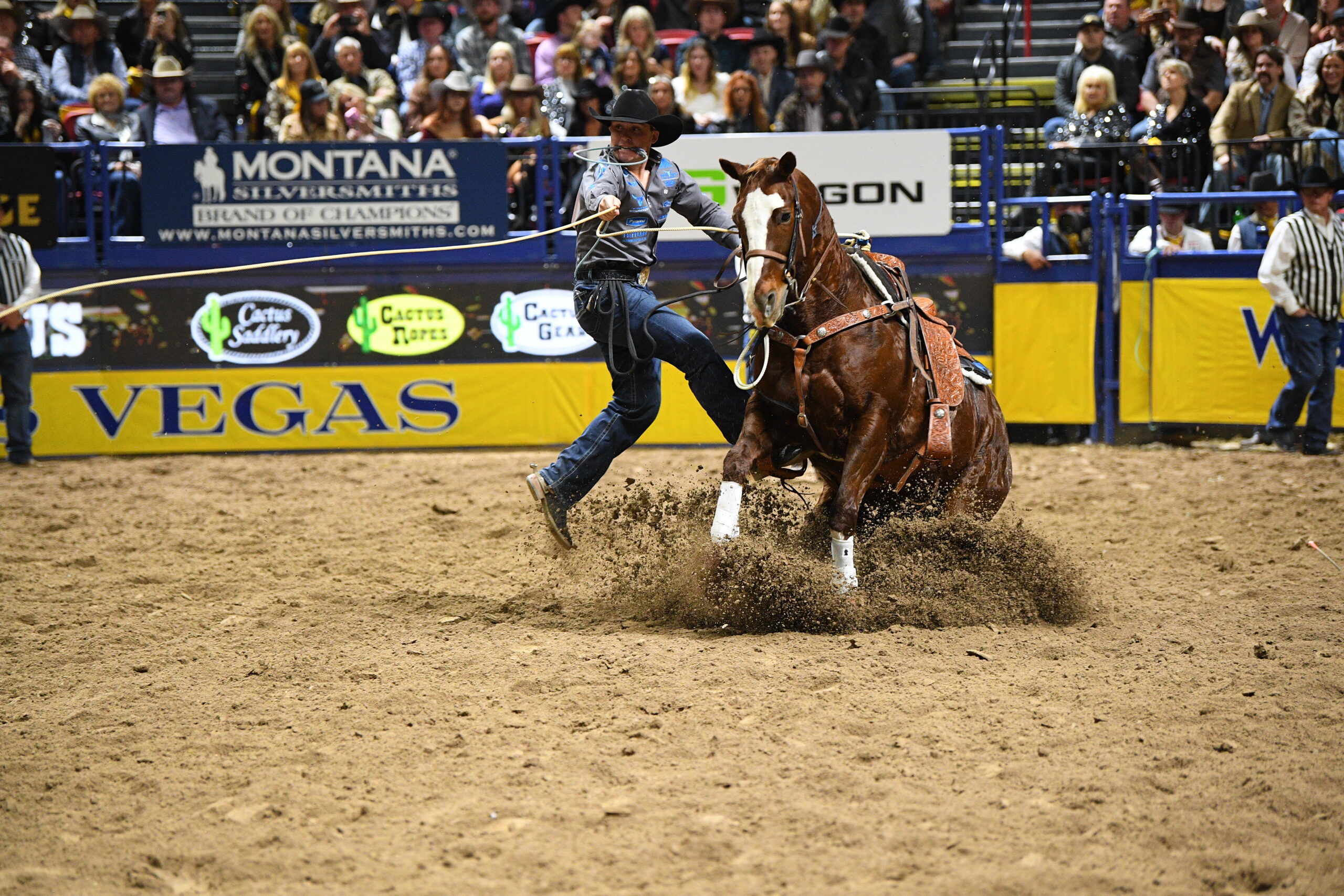 Riley Webb and Marked Up Cat winning Round 3 of the 2025 NFR