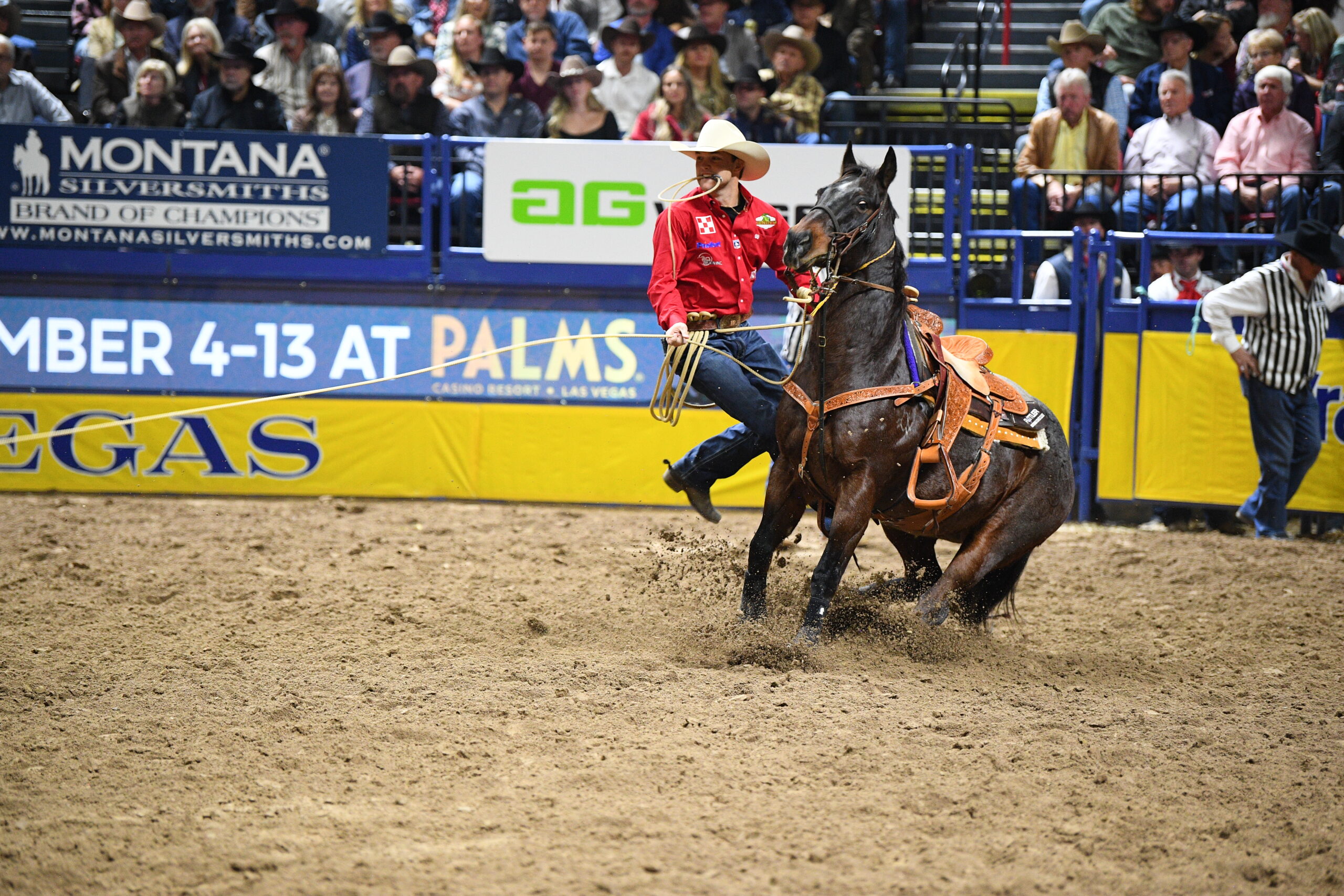 Kincade Henry and Mario winning Round 8 of the 2025 NFR.