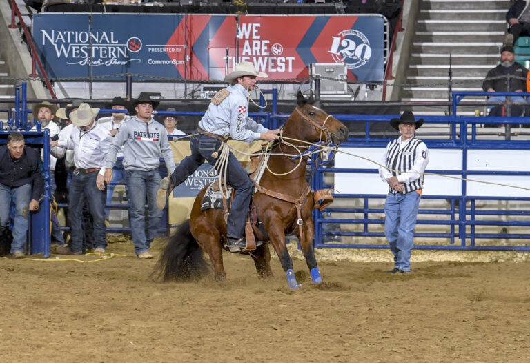 Dylan Hancock and Earl at the National Western Stock Show & Rodeo.