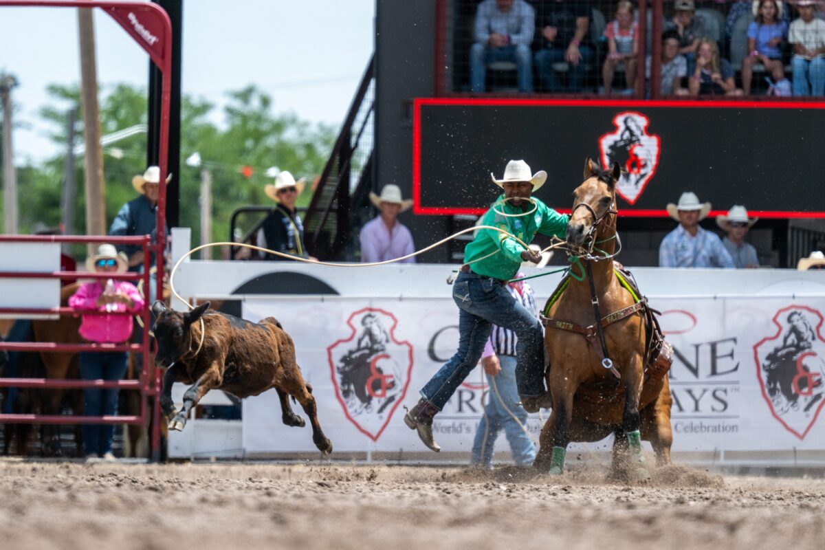 Cory Solomon and Makin Hickory RLD winning Semifinal 1 in Cheyenne.
