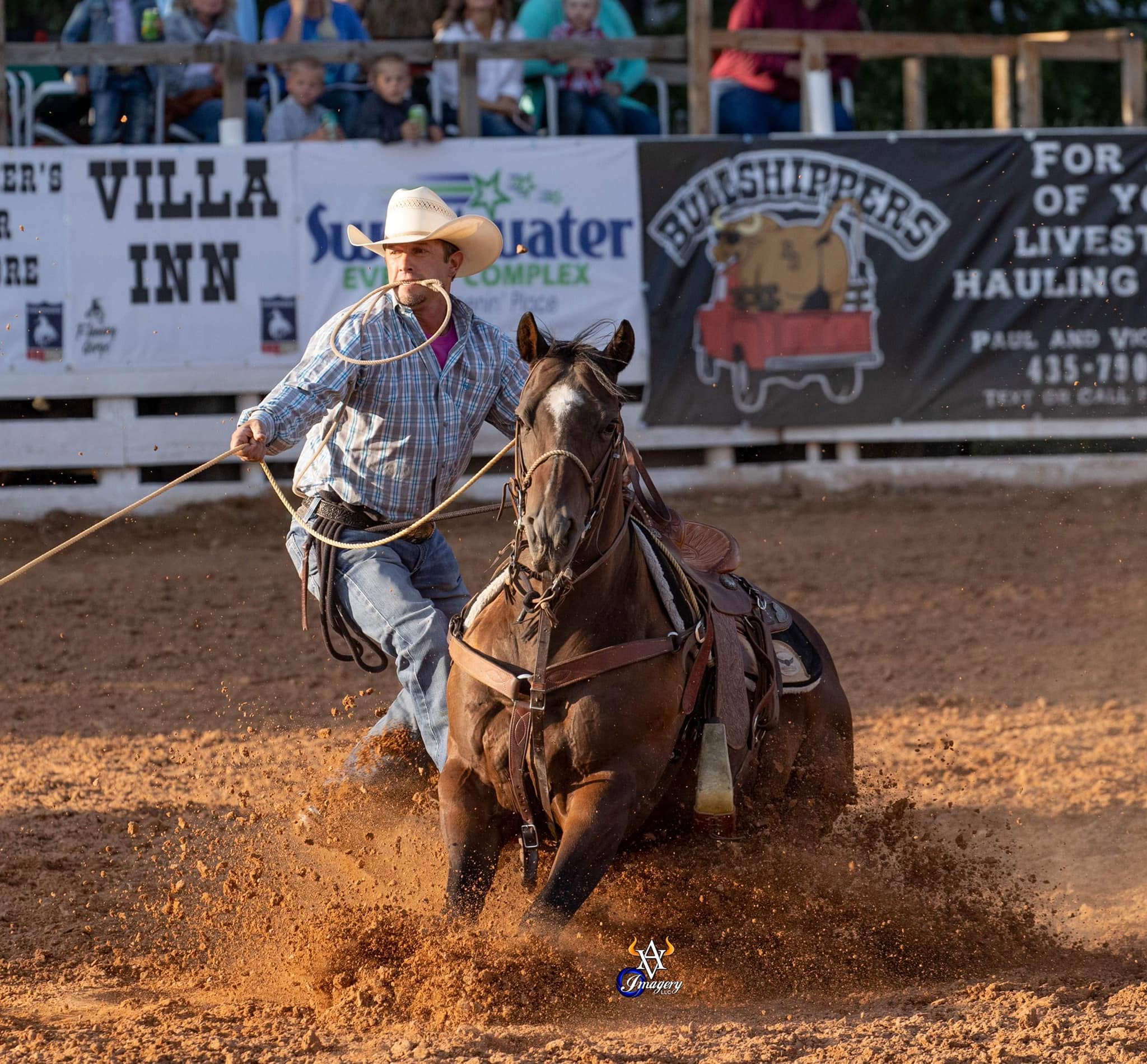 Jake Hannum at the Daggett Heritage PRCA Rodeo.