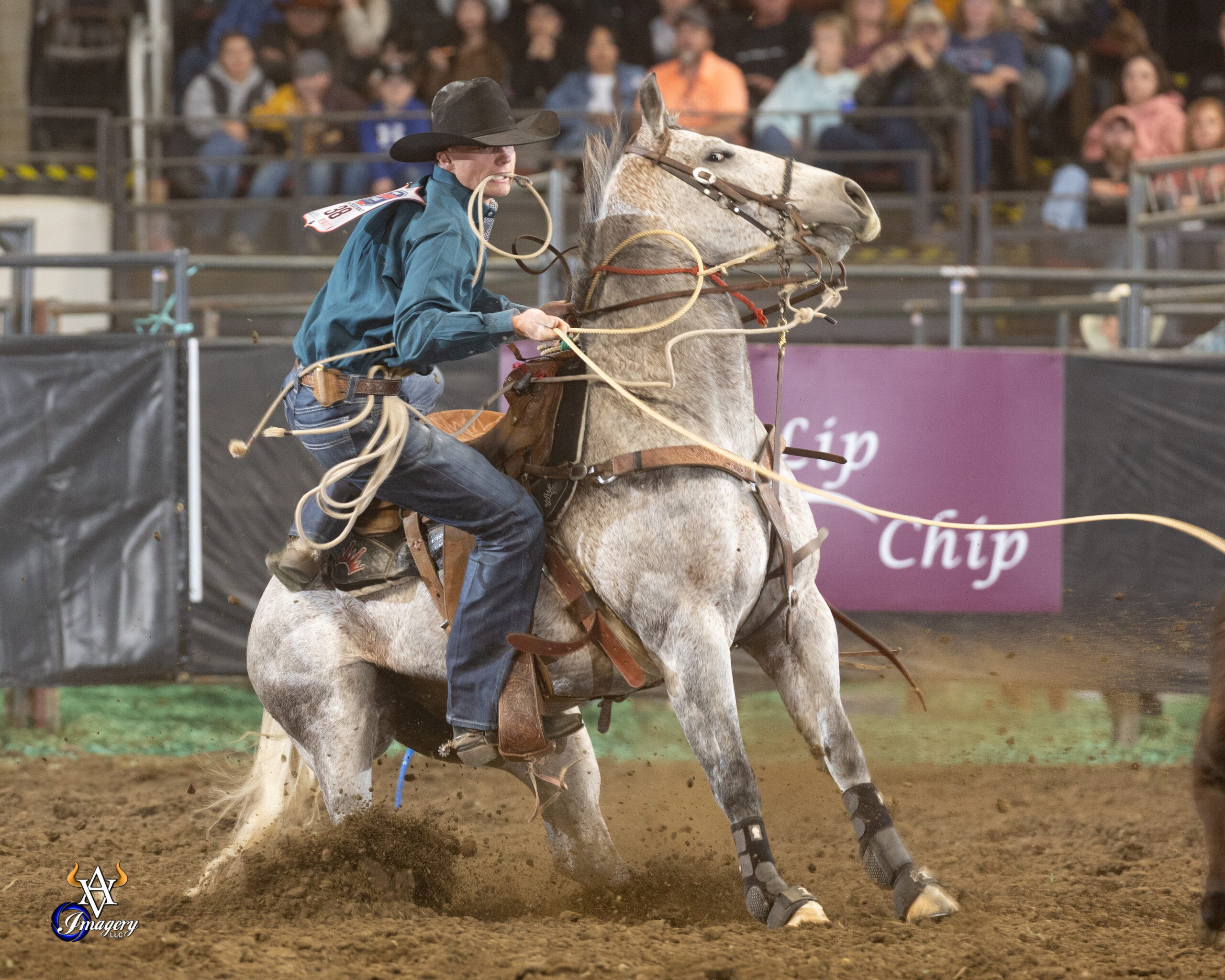 Chance Fleming, Great Lakes Circuit's No. 1 calf roper, at the Great Lakes Circuit Finals in 2025.